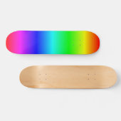 Farbenfrohe Holzzaunplanken Regenbogenskateboard Skateboard (Horizontal)