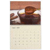 Farbenfrohe Honig Moderne Kunst Printen Küche & Sh Kalender (Mär 2027)