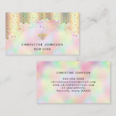 farbenfrohe Honigbienenkonstruktion Visitenkarte (Vorne/Hinten)