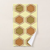 Farbenfrohe Honigwabe Badhandtuch Set (Handtuch)