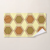 Farbenfrohe Honigwabe Badhandtuch Set (Handtuch)