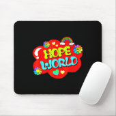 Farbenfrohe Hope World Mousepad (Mit Mouse)