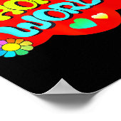Farbenfrohe Hope World Poster (Ecke)