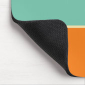 Farbenfrohe horizontale Retro-Stil Linien Mousepad (Ecke)