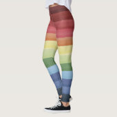 Farbenfrohe horizontale Streifen Leggings (Links)