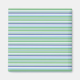 Farbenfrohe horizontale Streifen Magnet