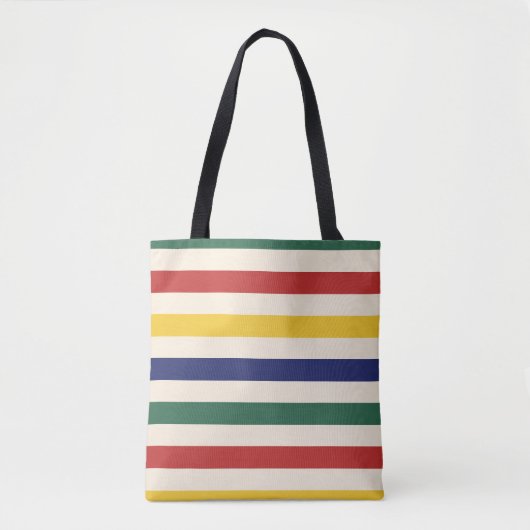 Farbenfrohe horizontale Streifen Tasche (Vorderseite)