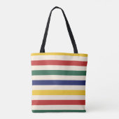 Farbenfrohe horizontale Streifen Tasche (Rückseite)