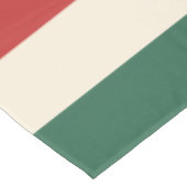 Farbenfrohe horizontale Streifen Tischdecke (Schrägansicht)