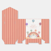 Farbenfrohe Hot Air Ballon Rainbow Baby Dusche Geschenkschachtel (Ungefaltet)
