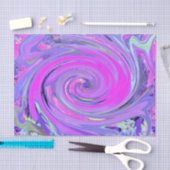 Farbenfrohe Hot Pink und Lila Boho Hippie Swirl Seidenpapier (Handwerk)