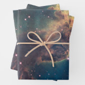 Farbenfrohe Hubble-Weltraumteleskop Carina Nebula Geschenkpapier Set (Beispiel)