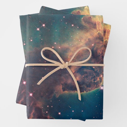 Farbenfrohe Hubble-Weltraumteleskop Carina Nebula Geschenkpapier Set (Beispiel)