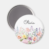Farbenfrohe Hübsche Blumen Florale Gärten Personal Magnet (Vorderseite/Rückseite)