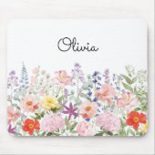 Farbenfrohe Hübsche Blumen Florale Garten Personal Mousepad (Vorne)