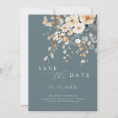 Farbenfrohe Hübsche FrühlingsWildblume Foto Save The Date (Vorderseite)