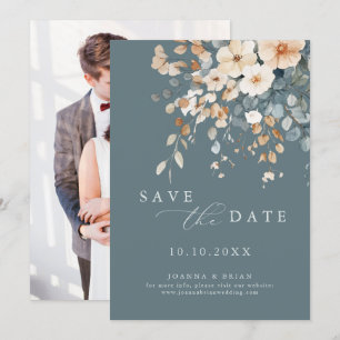 Farbenfrohe Hübsche FrühlingsWildblume Foto Save The Date