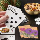 Farbenfrohe Hübsche glückliche Blume + Individuell Spielkarten (In Situ)