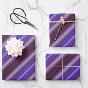Farbenfrohe hübsche lila Farben des Jahres Geschenkpapier Set