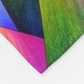 Farbenfrohe Hügel Fleecedecke (Ecke)