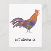 Farbenfrohe Hühnerwatte, nur wenige Schritte vom S Postkarte (Vorderseite)
