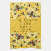 Farbenfrohe Hummelbiene Honey Bee 1/2 Falte Geschirrtuch (Vertikal)