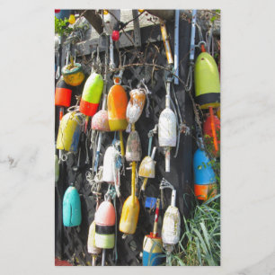 Farbenfrohe Hummer Buoys Briefpapier