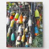 Farbenfrohe Hummer Buoys Fotoplatte (Vorderseite)
