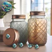 Farbenfrohe Hummer-Ozean-Szene Keramikknauf