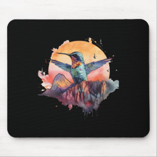 Farbenfrohe Hummingbird Bird Watching Earth Day Na Mousepad