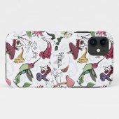 Farbenfrohe Hummingbird Garden Case-Mate iPhone Hülle (Rückseite (Horizontal))