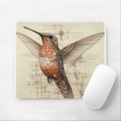 Farbenfrohe Hummingbird Mousepad (Mit Mouse)