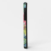 Farbenfrohe Hummingbird Seidenmalerei Case-Mate iPhone Hülle (Hinten/Links)
