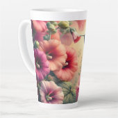 Farbenfrohe Hummingbird und Blume Design Milchtasse (Linke Ecke)