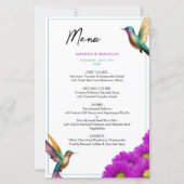 Farbenfrohe Hummingbirds Lila Daisies Wedding (Vorderseite)