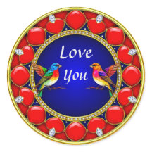 Farbenfrohe Hummingvögel umgeben von romantischem 