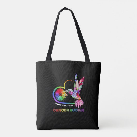 Farbenfrohe Hummingvögel Was jeder Farbkrebs sind Tasche (Rückseite)