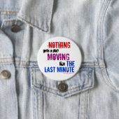 Farbenfrohe Humorose Procrastinato Typografie Button (Beispiel)