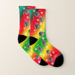 Farbenfrohe Hunde auf Socken Geschenke für Hundebe