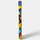 Farbenfrohe Hunde Case-Mate iPhone Hülle (Rückseite / Links)