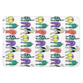 Farbenfrohe Hunde-Hintern-Muster Magnet (Horizontal)