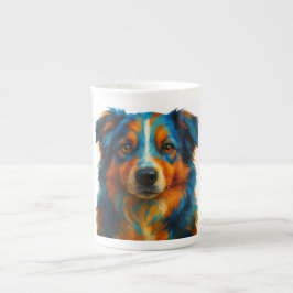 Farbenfrohe Hunde Kaffee Tasse