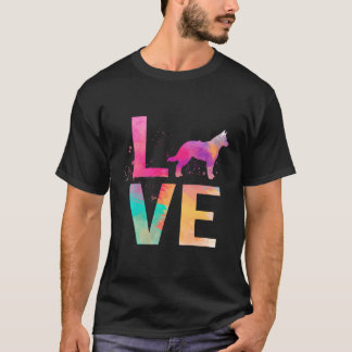 Farbenfrohe Hunde-Mama spendet australischen Rinde T-Shirt