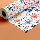 Farbenfrohe Hunde Muster Geschenkpapier