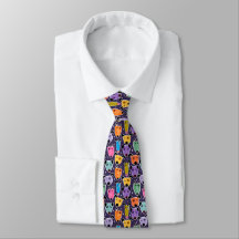 Farbenfrohe Hunde Neck Tie