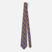 Farbenfrohe Hunde Neck Tie Krawatte (Vorderseite)