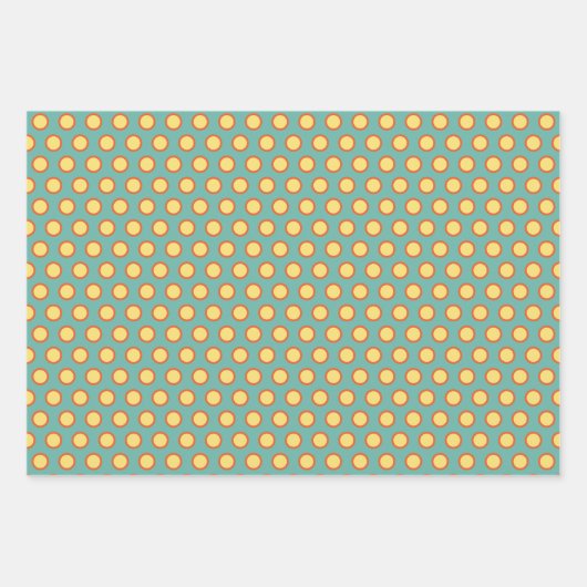 Farbenfrohe Hunde Wrapping Paper Set Geschenkpapier Set (Vorderseite 2)