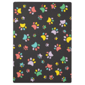 Farbenfrohe Hundekuchen Klemmbrett (Rückseite)