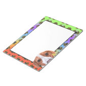 Farbenfrohe Hundekuchen Notizblock (angewinkelt)