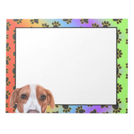 Farbenfrohe Hundekuchen Notizblock